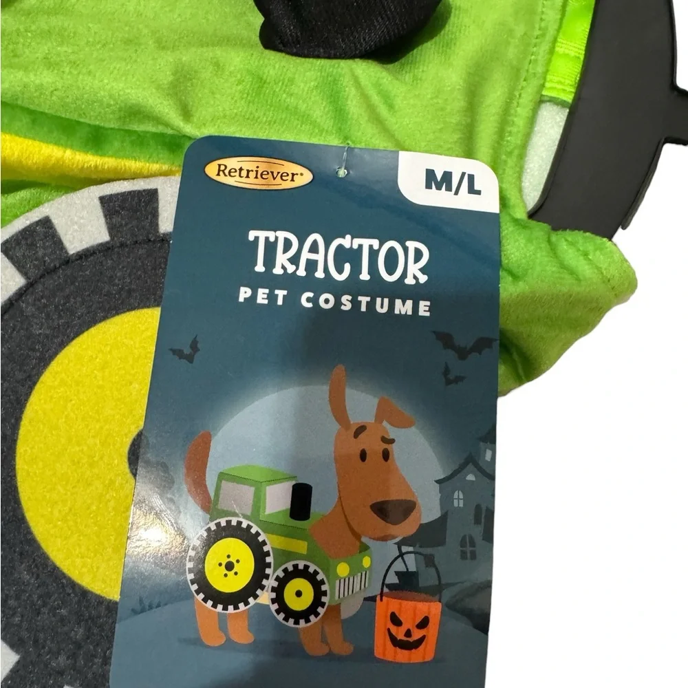 Retriever Tractor Dog Costume‎ SZ M/L NEW